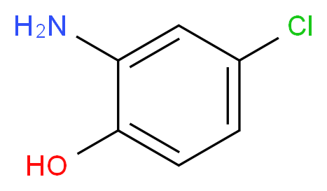 2-amino-4-chlorophenol_分子结构_CAS_95-85-2