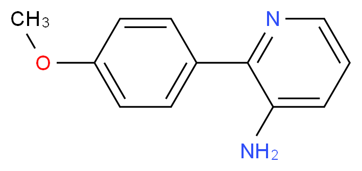 3-Amino-2-(4-methoxyphenyl)pyridine_分子结构_CAS_663918-44-3)