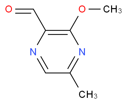 3-methoxy-5-methylpyrazine-2-carbaldehyde_分子结构_CAS_614730-17-5
