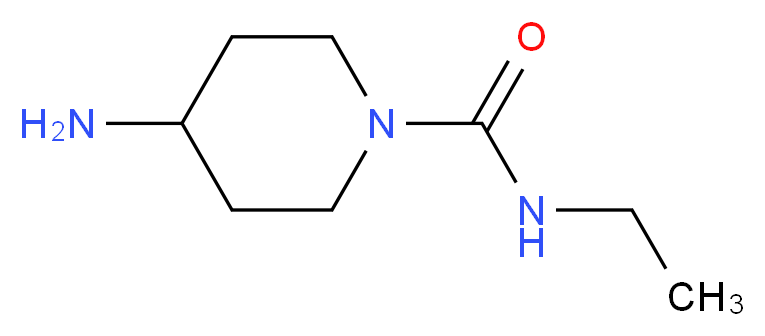 4-amino-N-ethylpiperidine-1-carboxamide_分子结构_CAS_675112-80-8