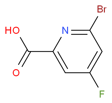 6-bromo-4-fluoropicolinic acid_分子结构_CAS_1060809-31-5)