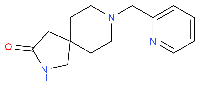 8-(2-pyridinylmethyl)-2,8-diazaspiro[4.5]decan-3-one_分子结构_CAS_)