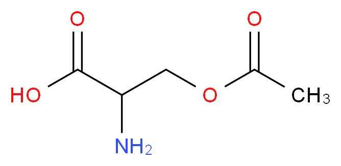 3-(acetyloxy)-2-aminopropanoic acid_分子结构_CAS_66638-22-0