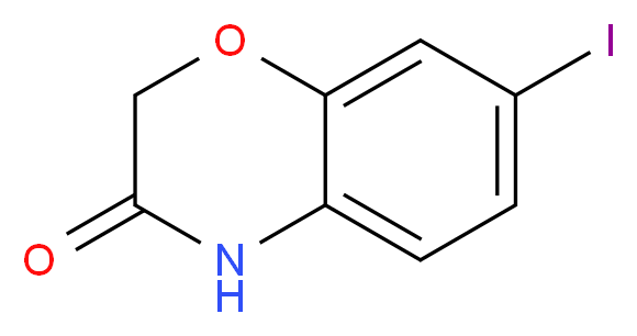 7-Iodo-2H-benzo[b][1,4]oxazin-3(4H)-one_分子结构_CAS_874840-87-6)