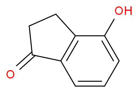 4-hydroxy-2,3-dihydro-1H-inden-1-one_分子结构_CAS_40731-98-4