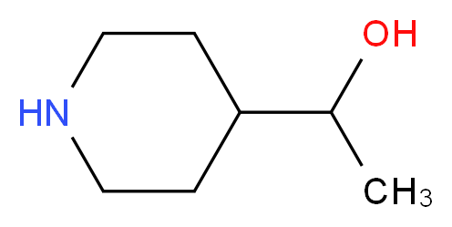 1-(piperidin-4-yl)ethan-1-ol_分子结构_CAS_6457-48-3