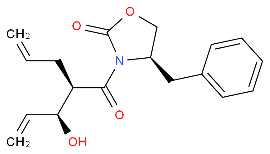 (4R)-3-[(2R,3S)-3-Hydroxy-1-oxo-2-(2-propen-1-yl)-4-penten-1-yl]-4-(phenylmethyl)-2-oxazolidinone_分子结构_CAS_1005006-69-8)