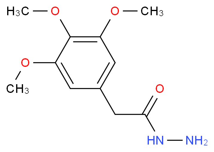 2-(3,4,5-Trimethoxyphenyl)acetohydrazide_分子结构_CAS_34547-25-6)