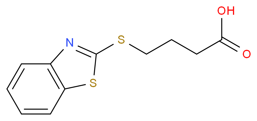 &gamma;-MERCAPTOBENZOTHIAZOLYL-2-BUTYRIC ACID_分子结构_CAS_)