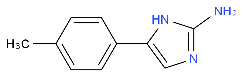 5-(4-Methylphenyl)-1H-imidazol-2-amine_分子结构_CAS_60472-16-4)