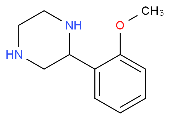 2-(2-Methoxyphenyl)-piperazine_分子结构_CAS_65709-27-5)