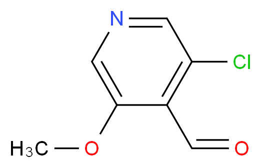 3-chloro-5-methoxypyridine-4-carbaldehyde_分子结构_CAS_905563-83-9