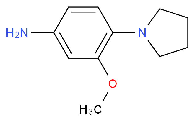 3-methoxy-4-(pyrrolidin-1-yl)aniline_分子结构_CAS_16089-42-2