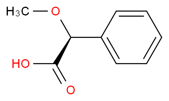 (2S)-2-methoxy-2-phenylacetic acid_分子结构_CAS_26164-26-1