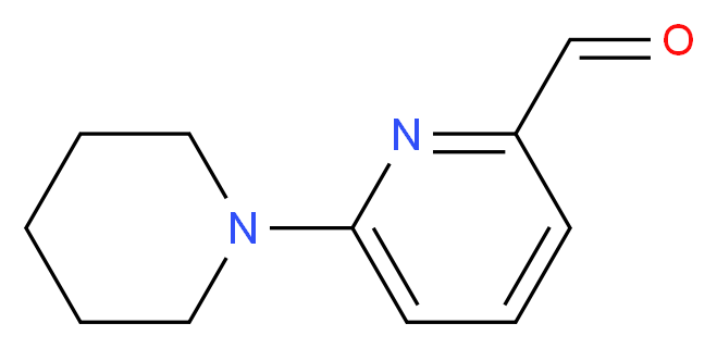 6-(piperidin-1-yl)pyridine-2-carbaldehyde_分子结构_CAS_859850-71-8