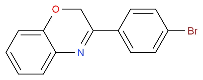 3-(4-溴苯基)-2H-1,4-苯并噁嗪_分子结构_CAS_61821-71-4)