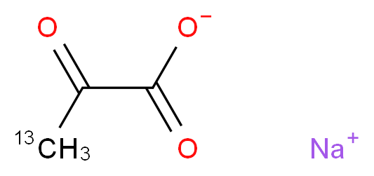 丙酮酸钠-3-13C_分子结构_CAS_124052-04-6)