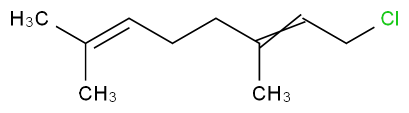 1-chloro-3,7-dimethylocta-2,6-diene_分子结构_CAS_5389-87-7