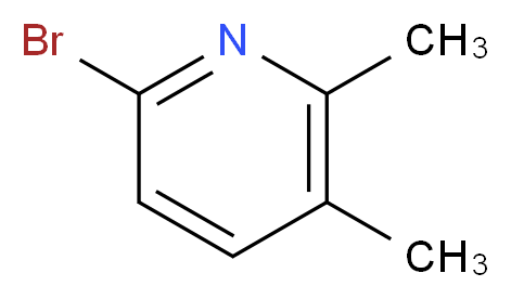 6-bromo-2,3-dimethylpyridine_分子结构_CAS_99132-28-2