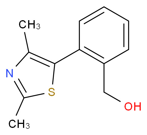 [2-(2,4-dimethyl-1,3-thiazol-5-yl)phenyl]methanol_分子结构_CAS_)