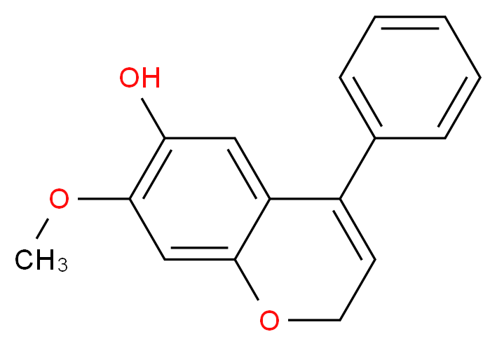 7-methoxy-4-phenyl-2H-chromen-6-ol_分子结构_CAS_32066-31-2