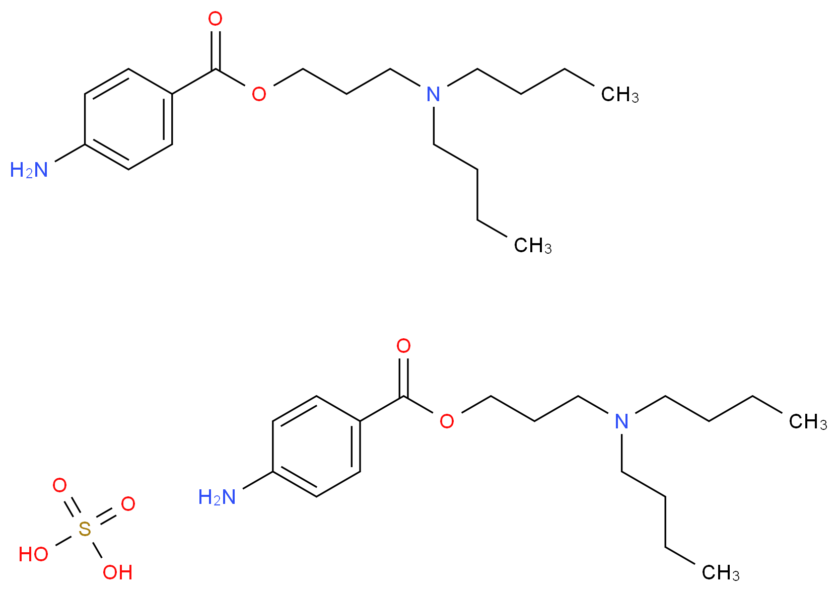 Butacaine sulphate_分子结构_CAS_149-15-5)