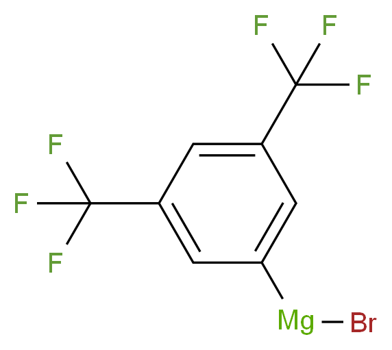 [3,5-bis(trifluoromethyl)phenyl](bromo)magnesium_分子结构_CAS_112981-69-8