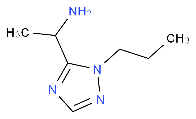 1-(1-propyl-1H-1,2,4-triazol-5-yl)ethanamine_分子结构_CAS_1060817-05-1)