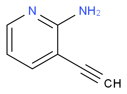 3-ethynylpyridin-2-amine_分子结构_CAS_67346-74-1