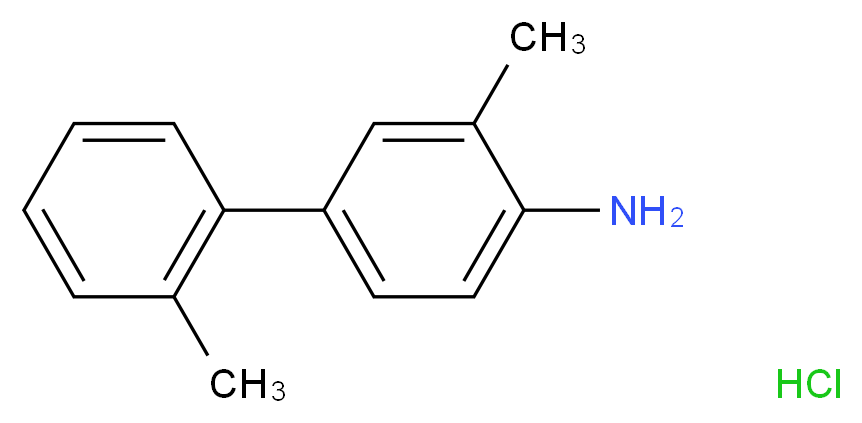 2-methyl-4-(2-methylphenyl)aniline hydrochloride_分子结构_CAS_58109-32-3