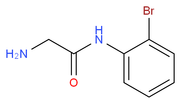 2-amino-N-(2-bromophenyl)acetamide_分子结构_CAS_900641-74-9