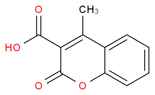 4-methyl-2-oxo-2H-chromene-3-carboxylic acid_分子结构_CAS_833-31-8
