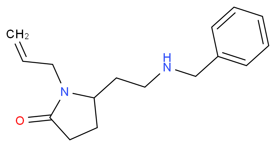 1-allyl-5-[2-(benzylamino)ethyl]-2-pyrrolidinone_分子结构_CAS_)