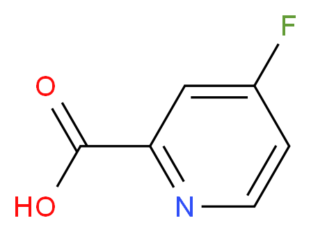 4-fluoropyridine-2-carboxylic acid_分子结构_CAS_886371-78-4