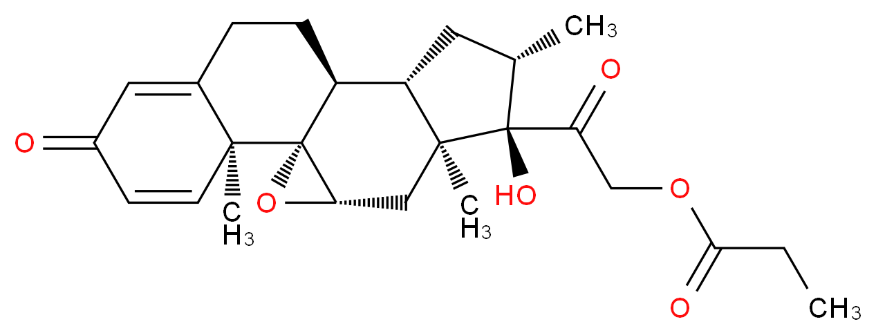 Betamethasone 9,11-Epoxide 21-Propionate _分子结构_CAS_205105-83-5)