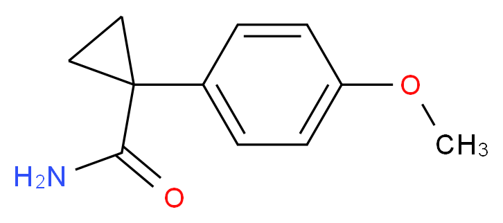 1-(4-METHOXYPHENYL)CYCLOPROPANECARBOXAMIDE_分子结构_CAS_)