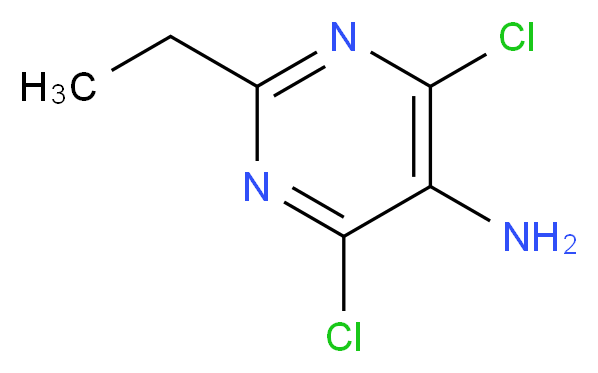 4,6-dichloro-2-ethylpyrimidin-5-amine_分子结构_CAS_6237-96-3