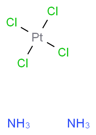 反-四氯二氨铂(IV)_分子结构_CAS_16893-06-4)