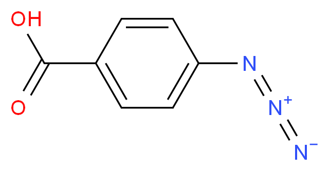 4-azidobenzoic acid_分子结构_CAS_6427-66-3
