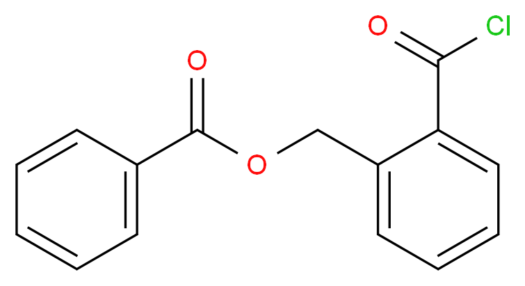 [2-(carbonochloridoyl)phenyl]methyl benzoate_分子结构_CAS_58249-87-9