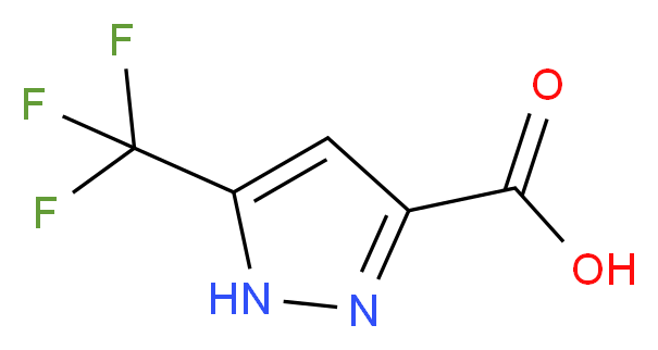 3-(trifluoromethyl)-1H-pyrazole-5-carboxylic acid_分子结构_CAS_129768-28-1)