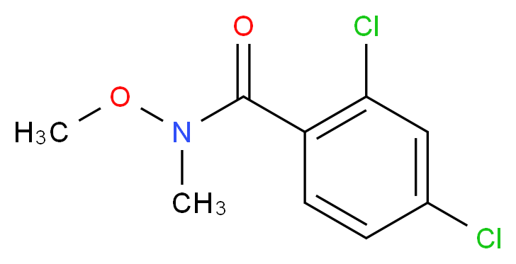 2,4-Dichloro-N-methoxy-N-methylbenzenecarboxamide_分子结构_CAS_)