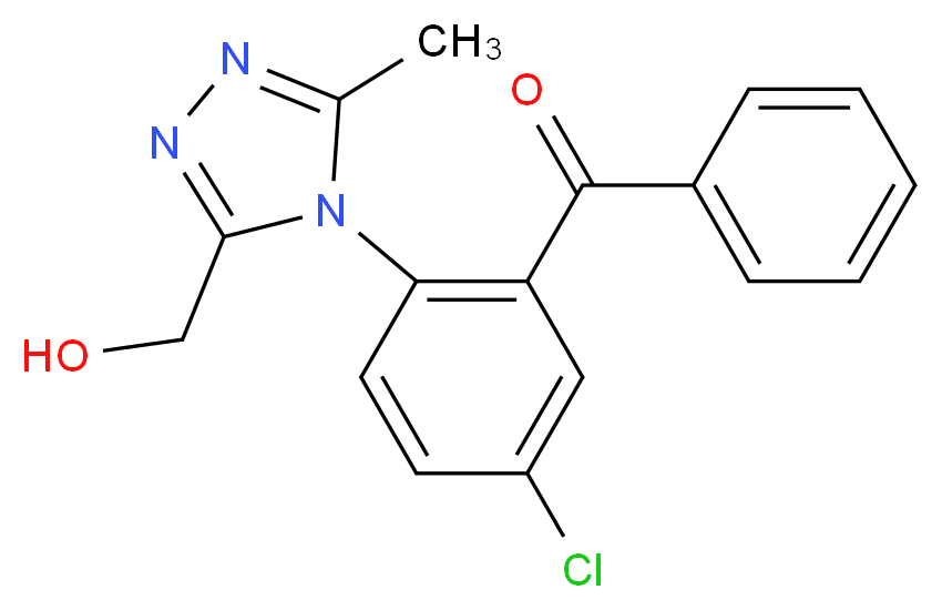 2-[3-(Hydroxymethyl)-5-methyl-4-triazolyl]-5-chlorobenzophenone_分子结构_CAS_38150-27-5)