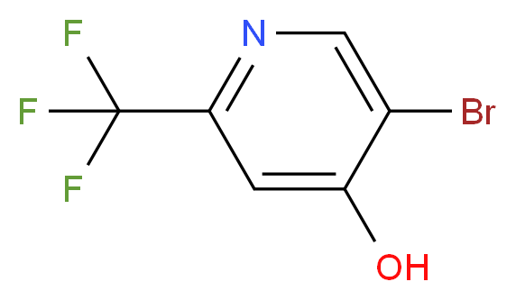 5-bromo-2-(trifluoromethyl)pyridin-4-ol_分子结构_CAS_1196156-74-7)