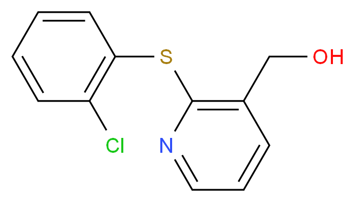 {2-[(2-chlorophenyl)sulfanyl]pyridin-3-yl}methanol_分子结构_CAS_338982-34-6