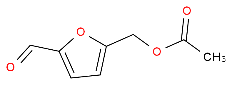 (5-formylfuran-2-yl)methyl acetate_分子结构_CAS_10551-58-3