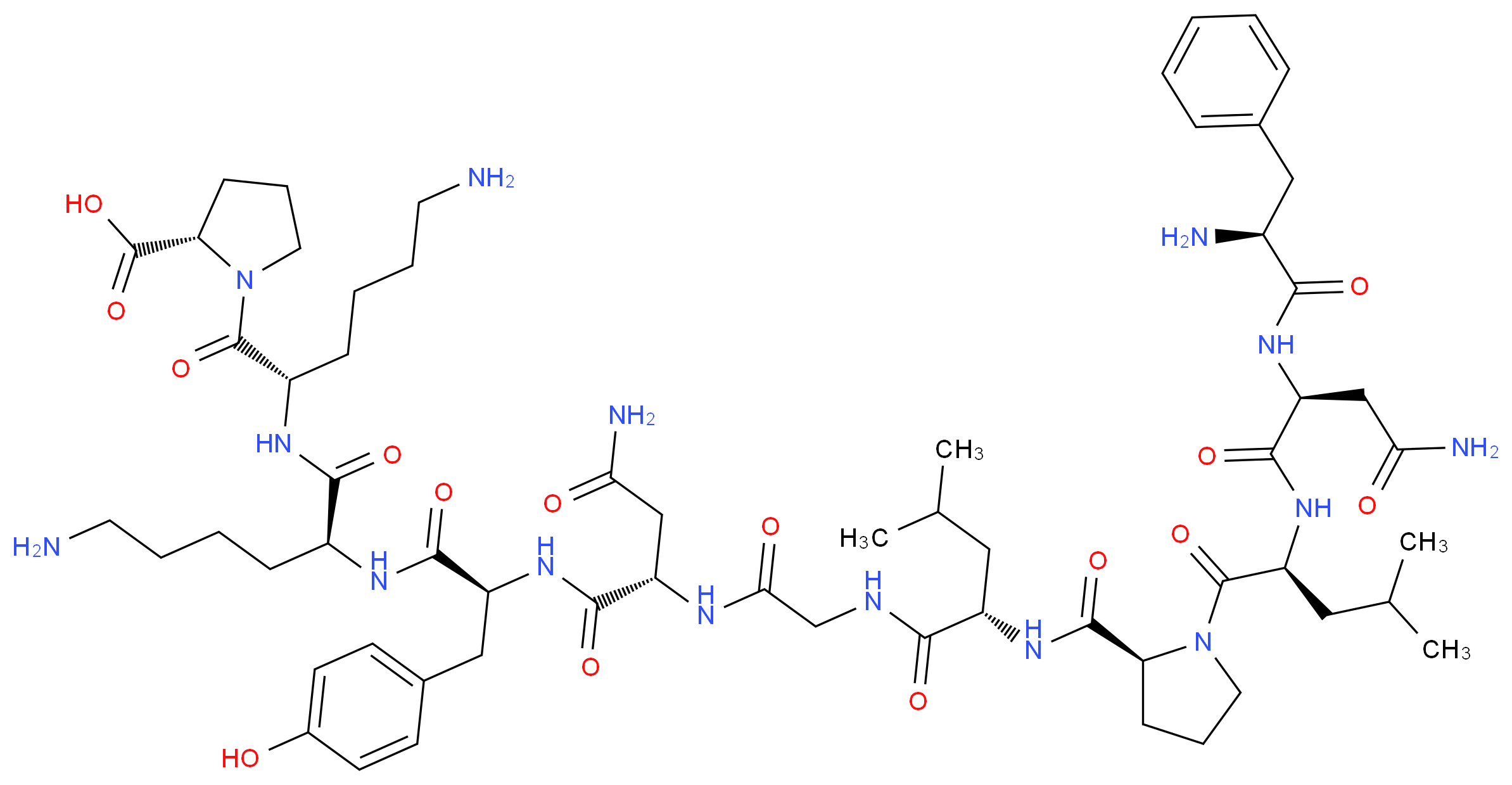 Fibroblast Growth Factor, Acidic, Fragment 1-11 bovine_分子结构_CAS_62031-54-3)