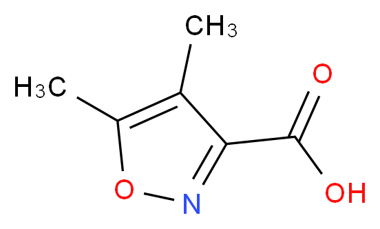 4,5-Dimethylisoxazole-3-carboxylic acid_分子结构_CAS_100047-61-8)