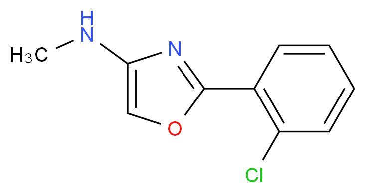 2-(2-chlorophenyl)-N-methyl-1,3-oxazol-4-amine_分子结构_CAS_885274-41-9