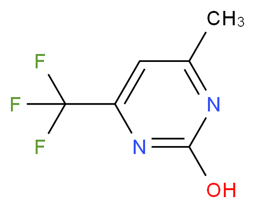 4-methyl-6-(trifluoromethyl)pyrimidin-2-ol_分子结构_CAS_91606-60-9